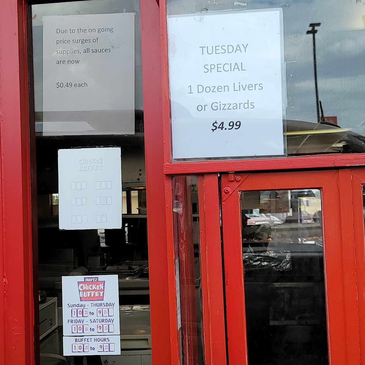 Hartz Chicken Buffet - Porter Menu - Image 2